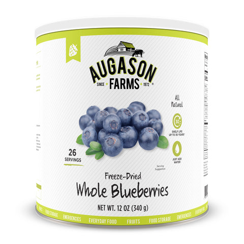 Augason Farms Freeze Dried Whole Blueberries #10 Can