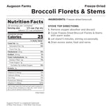 Augason Farms Freeze Dried Broccoli Florets & Stems #10 Can