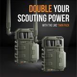 SpyPoint LM2 Cellular Trail Camers Twin Pack
