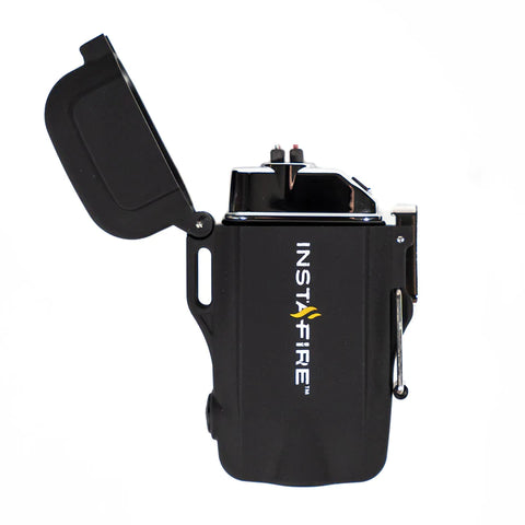 InstaFire Cross-Fire Mini Pocket Plasma Lighter with Flashlight