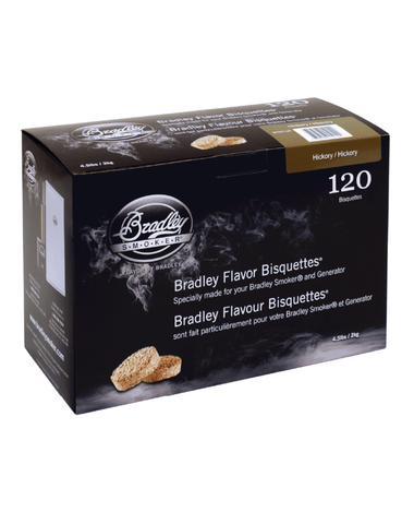 Bradley Smoker Hickory Wood Bisquettes - 120 Pack