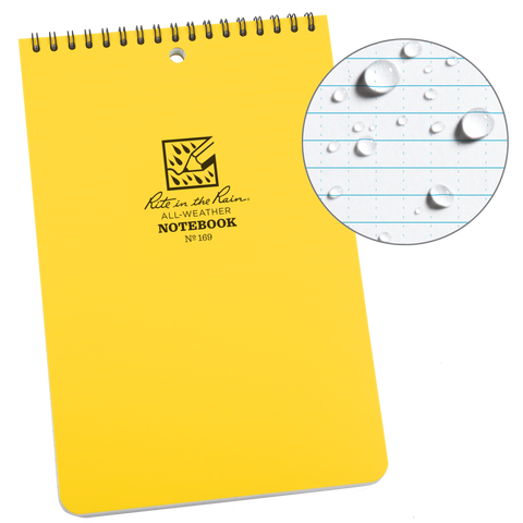 Rite In The Rain Weatherproof 6in X 9in Top Spiral Notebook