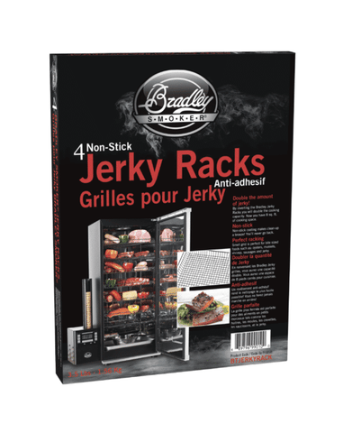 Bradley Smoker Jerky Racks, Teflon Coating, 15 x 11.9 in, 4 Pack