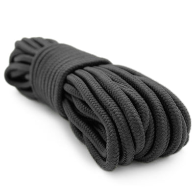 9mm (3/8) X 50' Nylon Braided Rope - Black – Good2GoCo