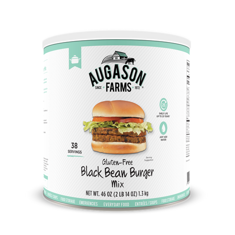 Augason Farms Black Bean Burger #10 Can