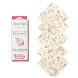 Abeego Reusable Beeswax Food Wraps - Square