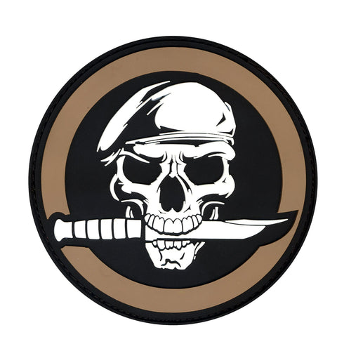 Rothco PVC Military Skull & Knife Morale Patch