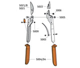 LOWE 5.124 Small Anvil Pruner with Pointed Blade
