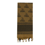 Rothco Gadsden Snake Shemagh Tactical Desert Scarf - One Size
