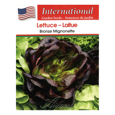 Aimers International Seeds - Lettuce - Bronze Mignonette
