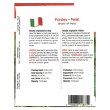 Aimers International Seeds - Parsley - Giant of Italy