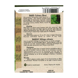 Aimers Organics Seeds - Herb - Basil Culinary Blend