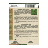 Aimers Organics Seeds - Herb - Parsley - Moss Curled