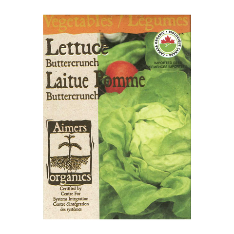 Aimers Organics Seeds - Lettuce - Buttercrunch