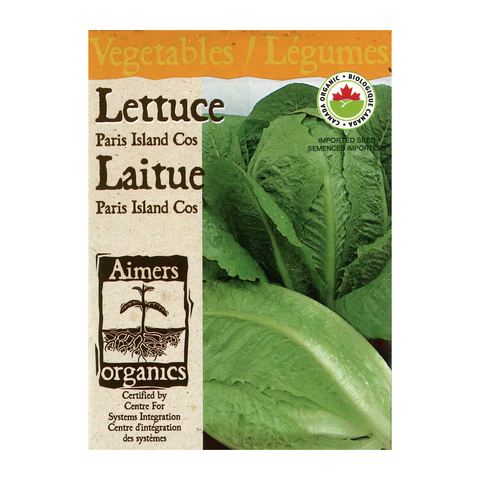 Aimers Organics Seeds - Lettuce - Paris Island Cos