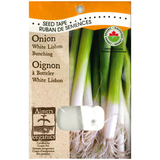Aimers Organics Seeds - Seed Tape Onion - White Lisbon Bunching