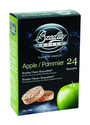 Bradley Smoker Apple Wood Bisquettes - 24 Pack