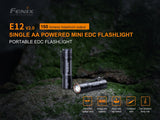 Fenix E12 V2.0 160 Lumens AA EDC Flashlight