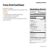 Emergency Essentials Freeze Dried Cauliflower #10 Can