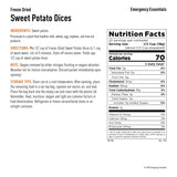 Emergency Essentials Freeze Dried Sweet Potato Dices with Peel Large Can