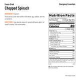 Emergency Essentials Freeze-Dried Chopped Spinach Large Can