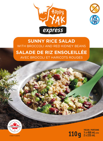 Happy Yak Sunny Rice Salad With Broccoli And Red Kidney Beans