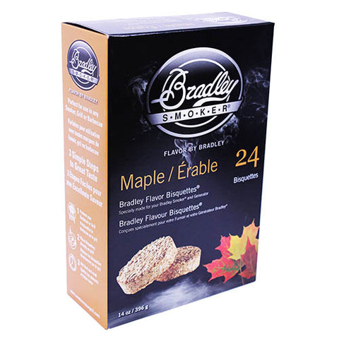Bradley Smoker Maple Wood Bisquettes - 24 Pack