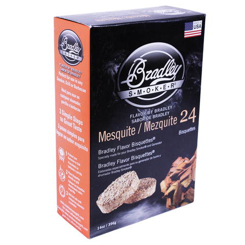 Bradley Smoker Mesquite Wood Bisquettes - 24 Pack