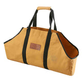 White Duck Boat Shape Canvas Firewood Log Carrier