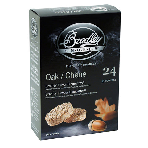 Bradley Smoker Oak Wood Bisquettes - 24 Pack