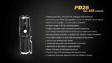 Fenix Pocket EDC 550 Lumens Flashlight PD25 + 700U Battery