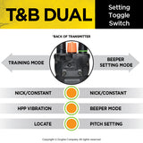 Dogtra T&B Dual 1-Dog Training And Beeper System