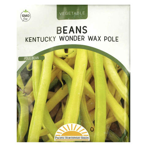 Pacific Northwest Seeds - Beans 4x5 - Kentucky Wonder Wax Pole