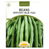 Pacific Northwest Seeds - Beans 4x5 - Kentucky Blue Pole