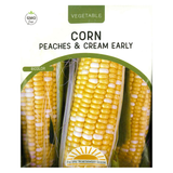 Pacific Northwest Seeds - Corn 4x5 - Peaches & Cream Early