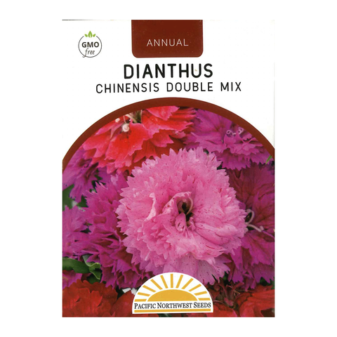 Pacific Northwest Seeds - Dianthus - Chinensis Double Mix