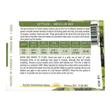 Pacific Northwest Seeds - Lettuce - Mesclun Mix