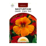 Pacific Northwest Seeds - Nasturtium - Dwarf Jewel Mix