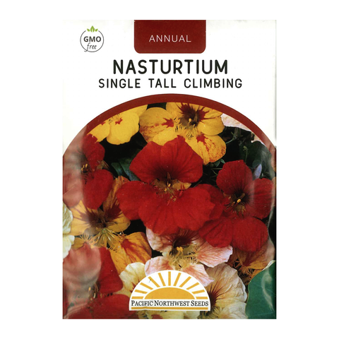 Pacific Northwest Seeds - Nasturtium - Single Tall Climbing