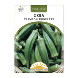 Pacific Northwest Seeds - Okra - Clemson Spineless