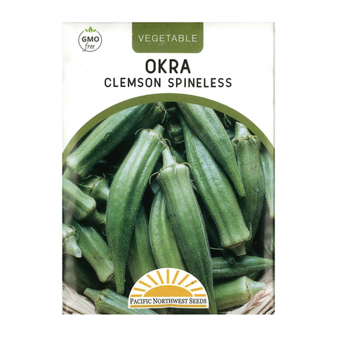 Pacific Northwest Seeds - Okra - Clemson Spineless