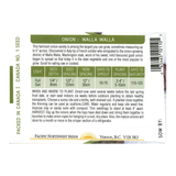 Pacific Northwest Seeds - Onion - Walla Walla