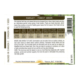 Pacific Northwest Seeds - Parsley - Forest Green