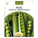 Pacific Northwest Seeds - Peas 4x5 - Lincoln - Homesteader