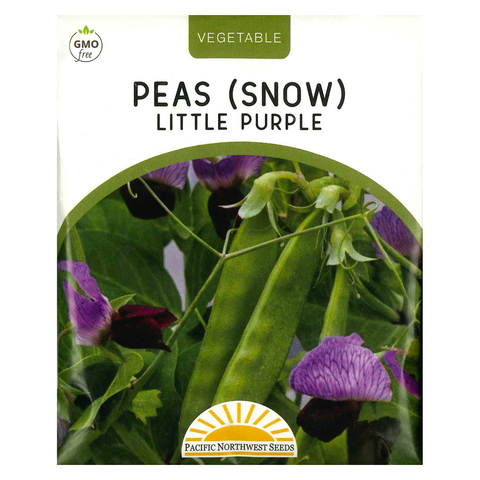 Pacific Northwest Seeds - Peas (Snow) - Little Purple Snow