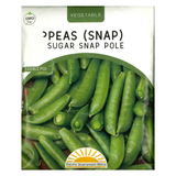 Pacific Northwest Seeds - Peas 4x5 - Sugar Snap Pole