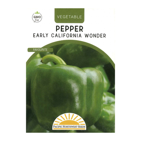 Pacific Northwest Seeds - Pepper - Early California Wonder