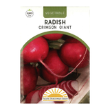 Pacific Northwest Seeds - Radish - Crimsom Giant