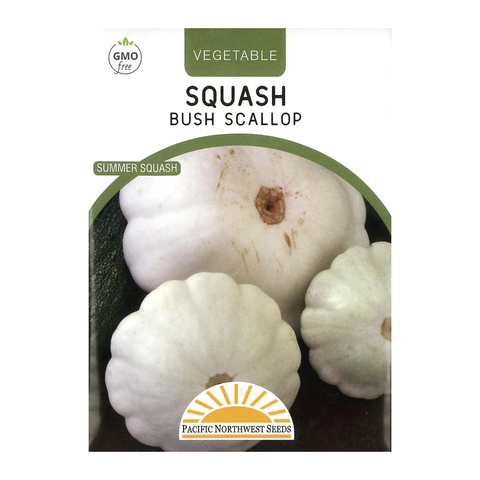 Pacific Northwest Seeds - Squash - Bush Scallop