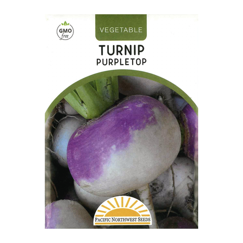 Pacific Northwest Seeds - Turnip - Purpletop